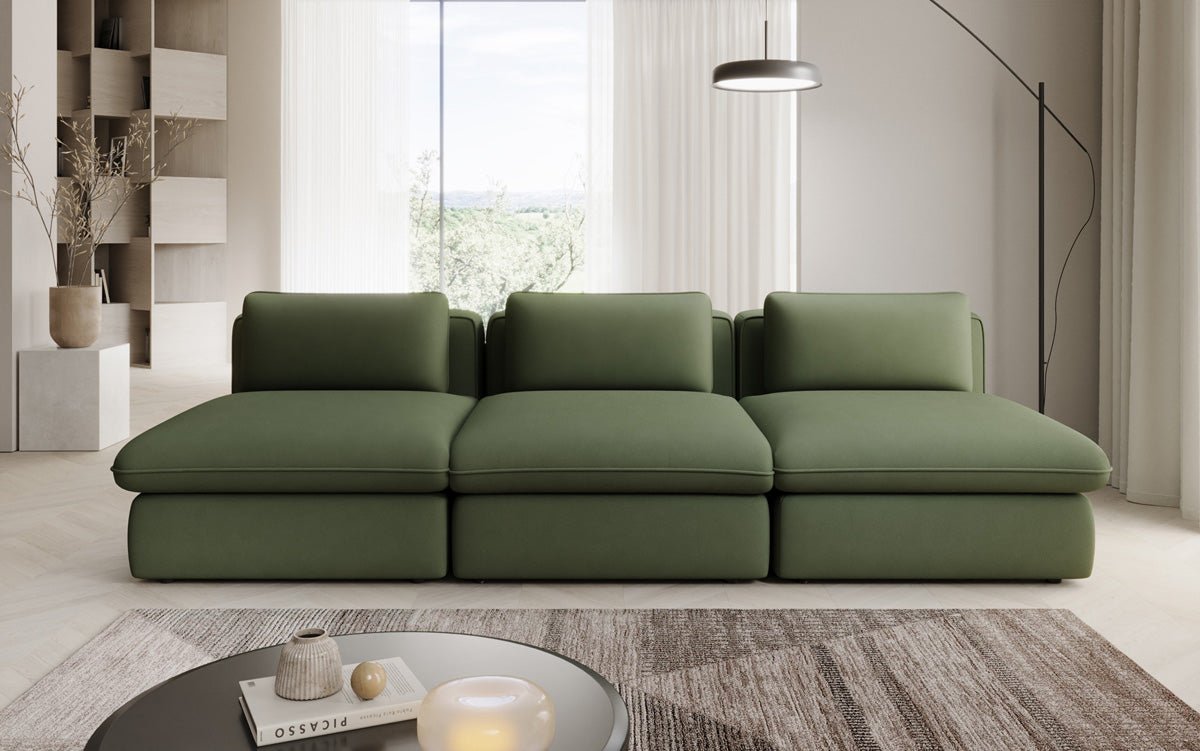 Designer Sofa Cuddle 3 Sitzer in Stoff