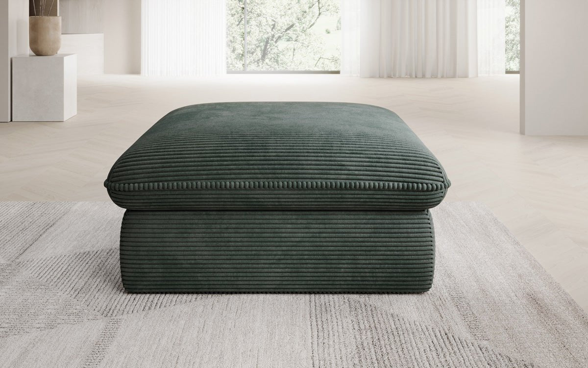 Beistellhocker Cuddle in Cord 90x90cm