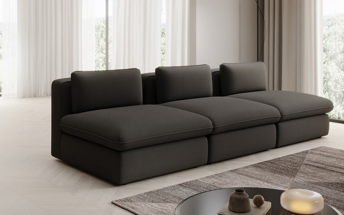 Designer Sofa Cuddle 3 Sitzer in Stoff