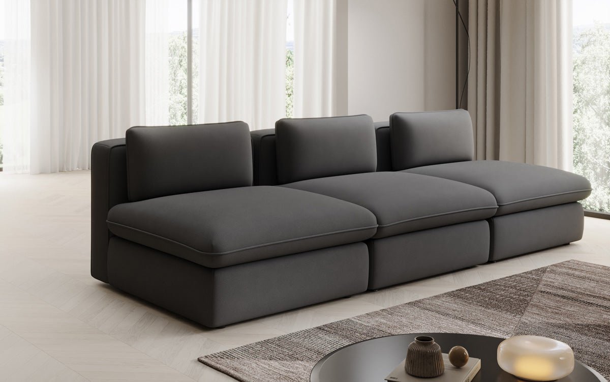 Designer Sofa Cuddle 3 Sitzer in Stoff