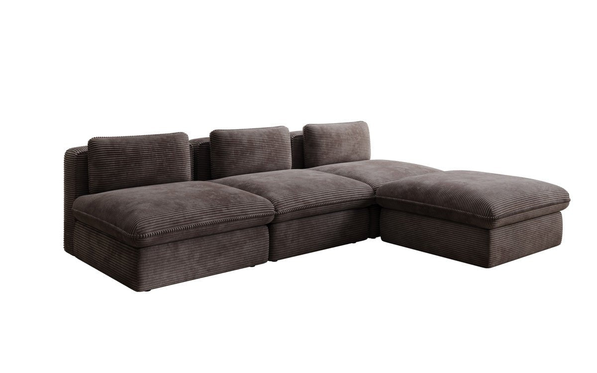 Designer L Sofa Cuddle in Cord