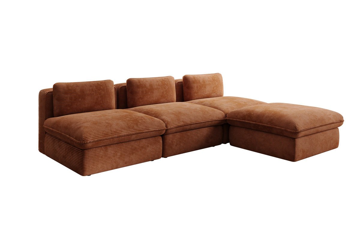 Designer L Sofa Cuddle in Cord