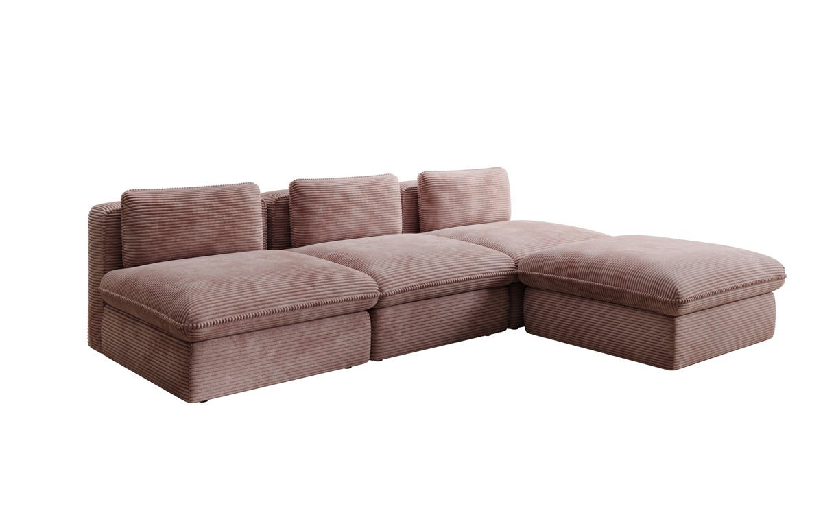 Designer L Sofa Cuddle in Cord