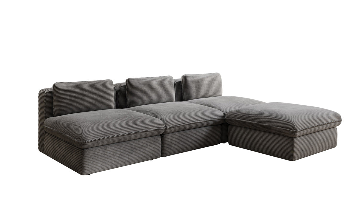 Designer L Sofa Cuddle in Cord