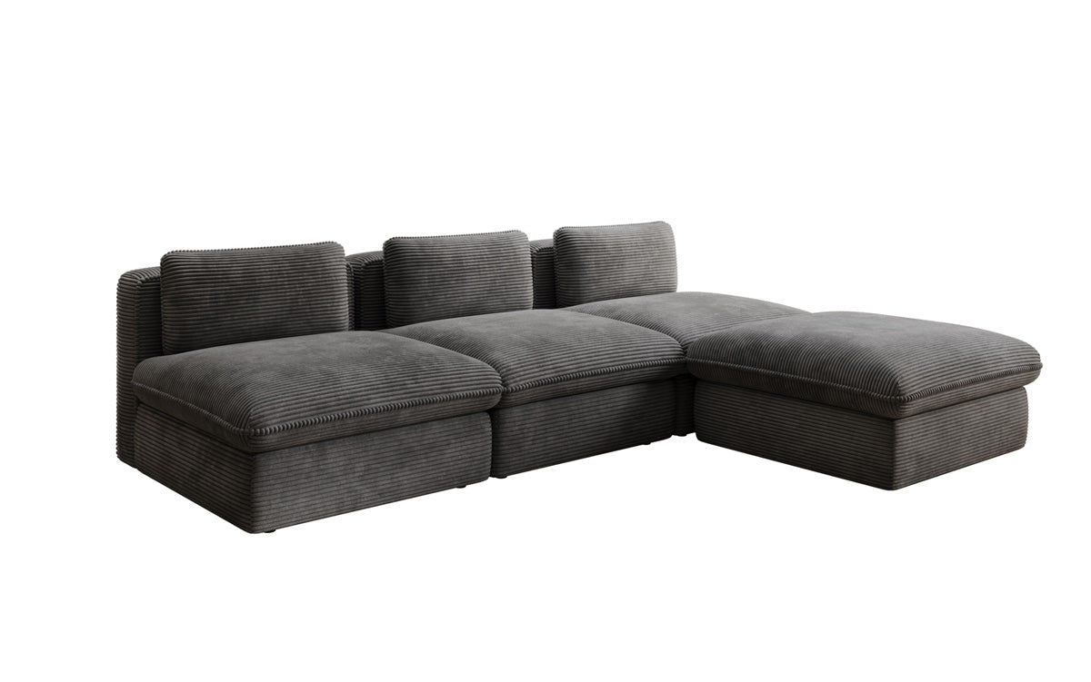 Designer L Sofa Cuddle in Cord