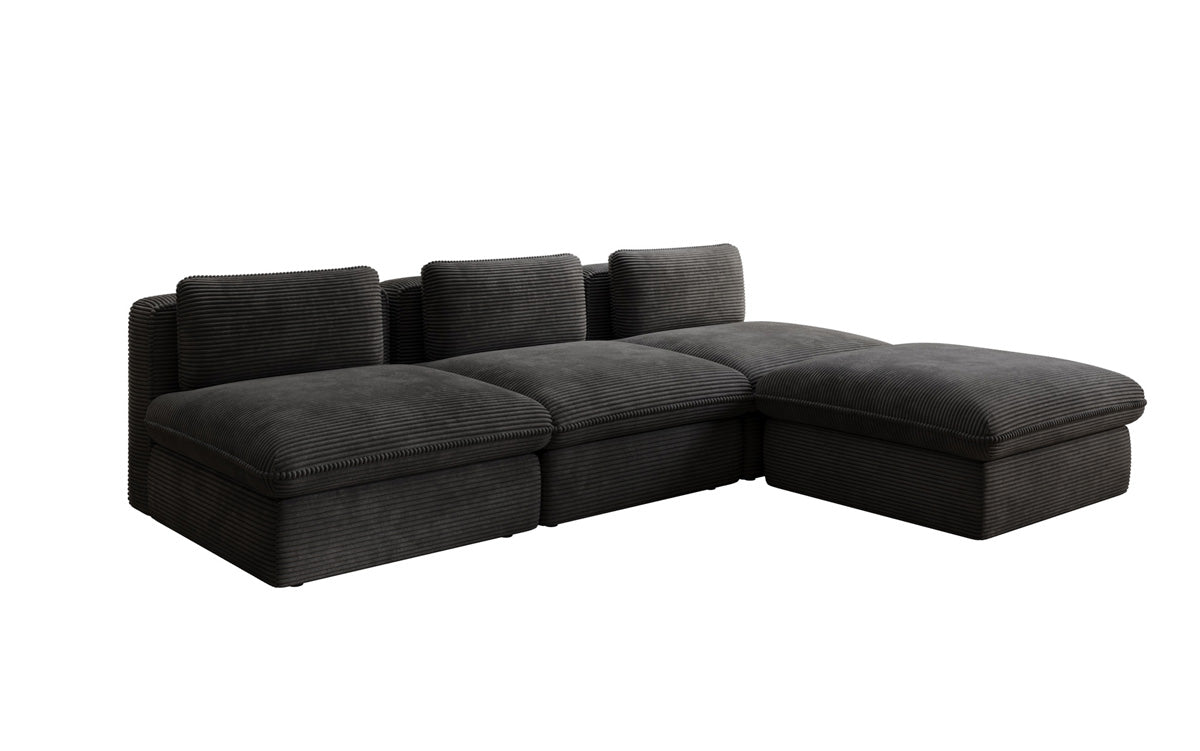 Designer L Sofa Cuddle in Cord