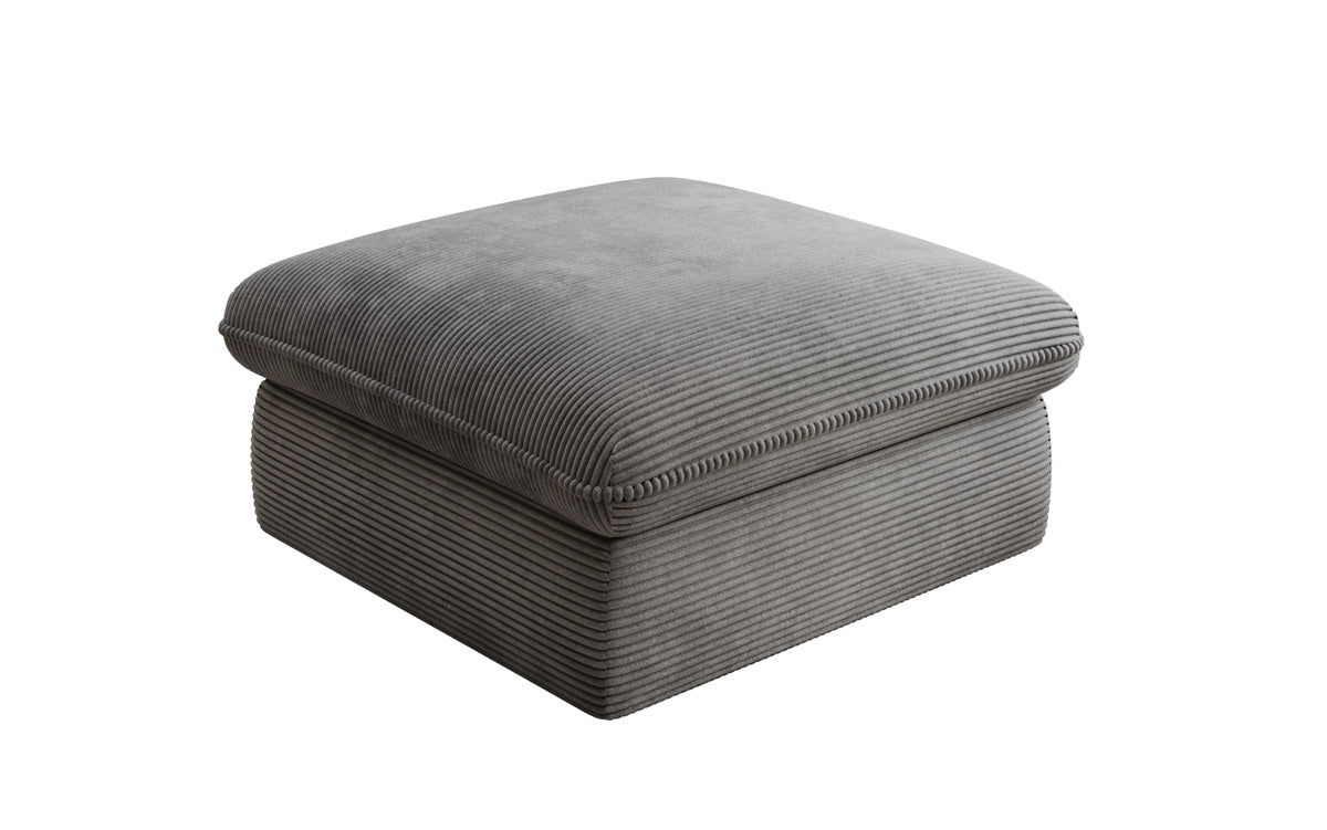 Beistellhocker Cuddle in Cord 90x90cm