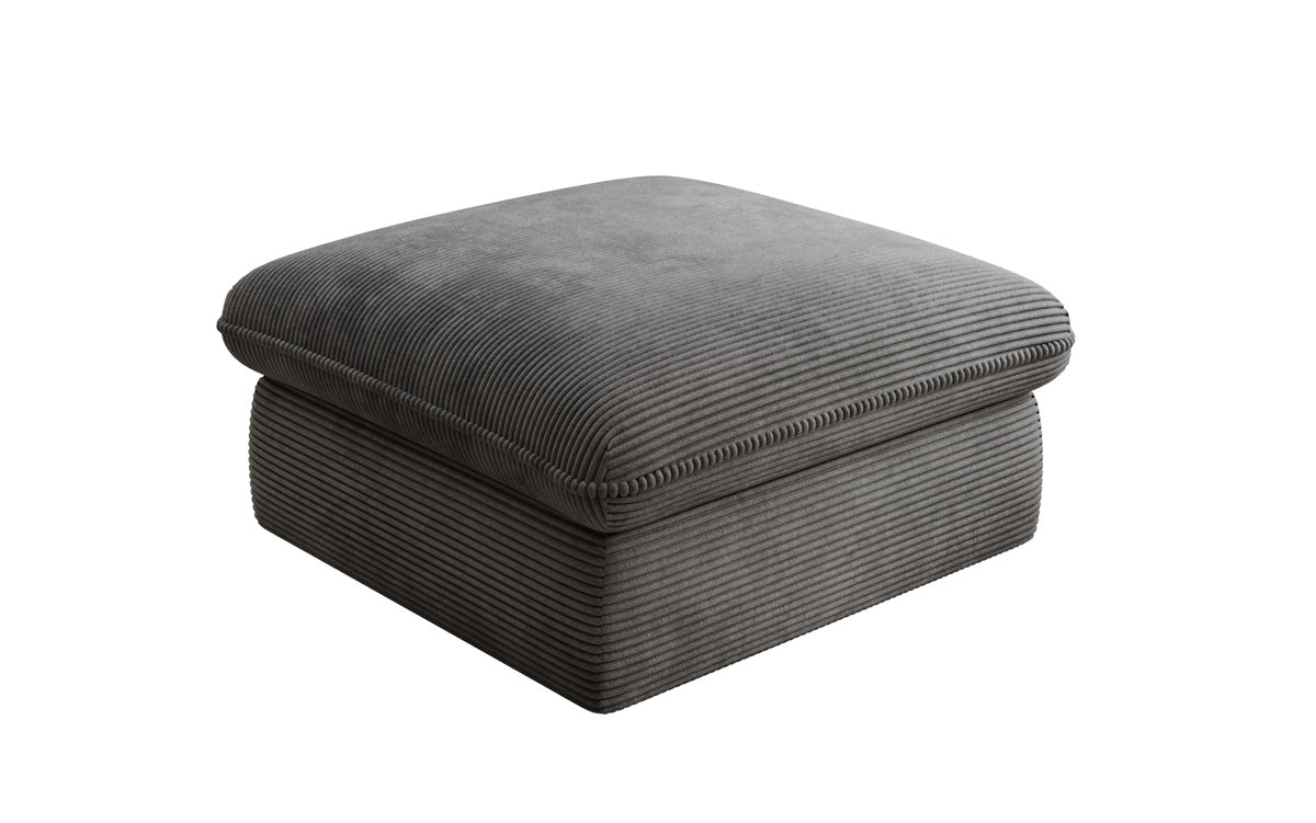 Beistellhocker Cuddle in Cord 90x90cm