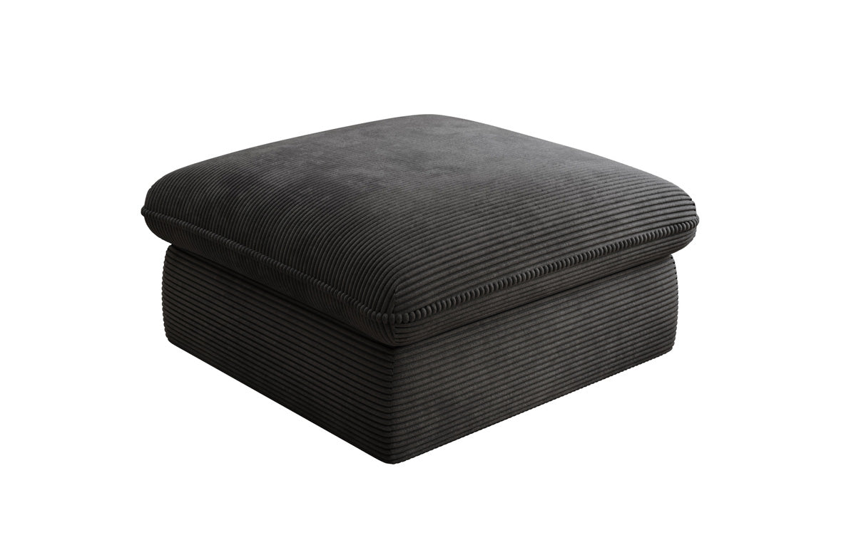 Beistellhocker Cuddle in Cord 90x90cm