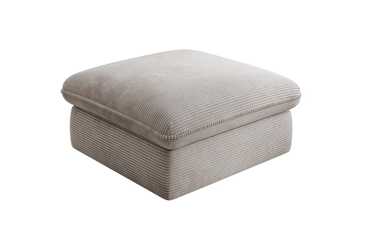 Beistellhocker Cuddle in Cord 90x90cm