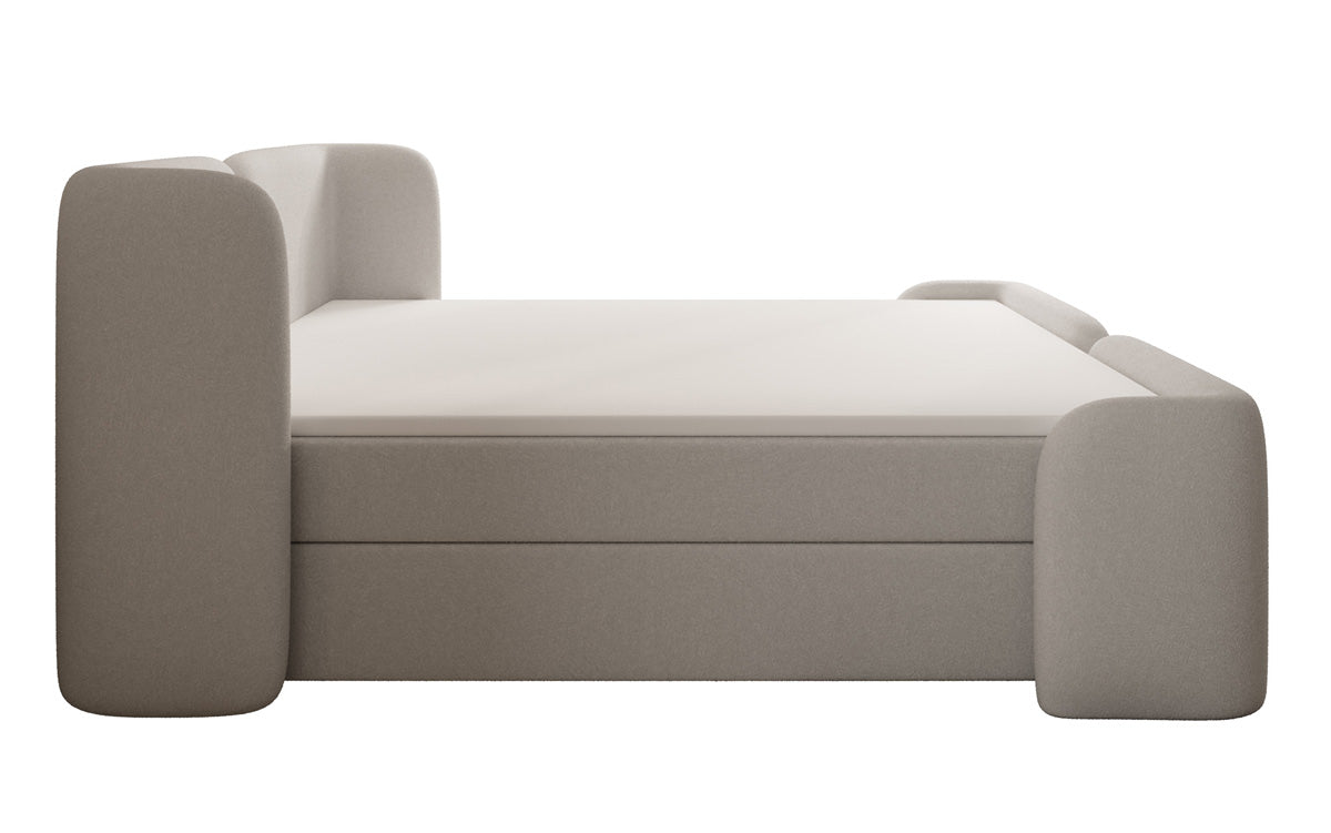 Boxspringbett Riva Bouclé mit Stauraum