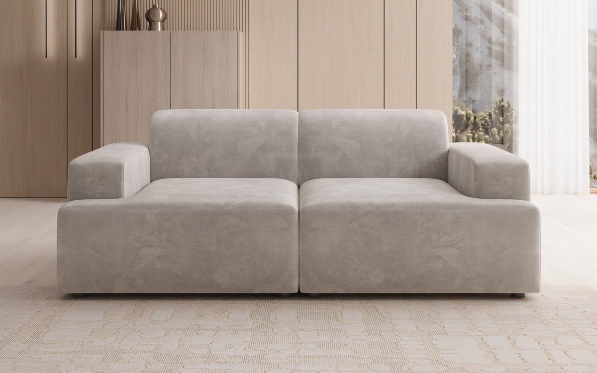 Designer 2 Sitzer Sofa Monza in Samt