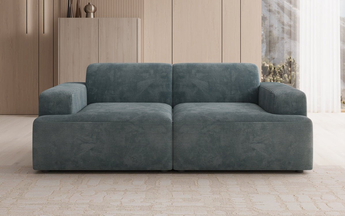Designer 2 Sitzer Sofa Monza in Cord