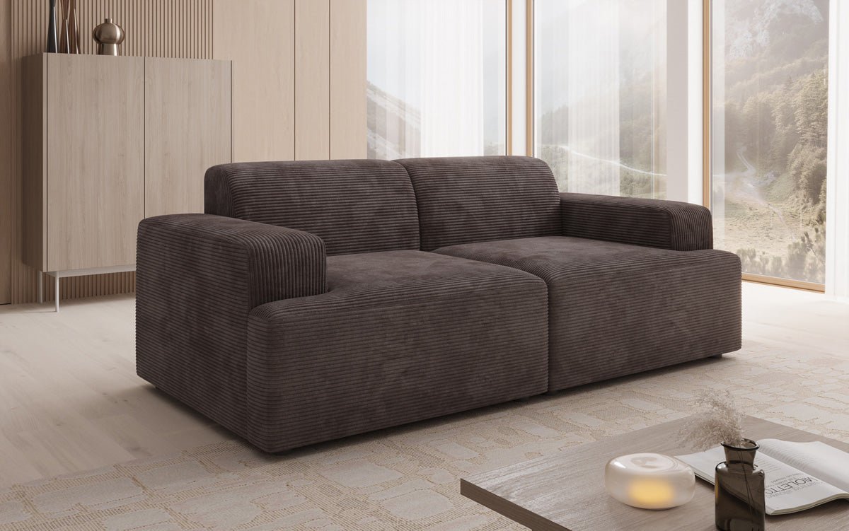 Designer 2 Sitzer Sofa Monza in Cord