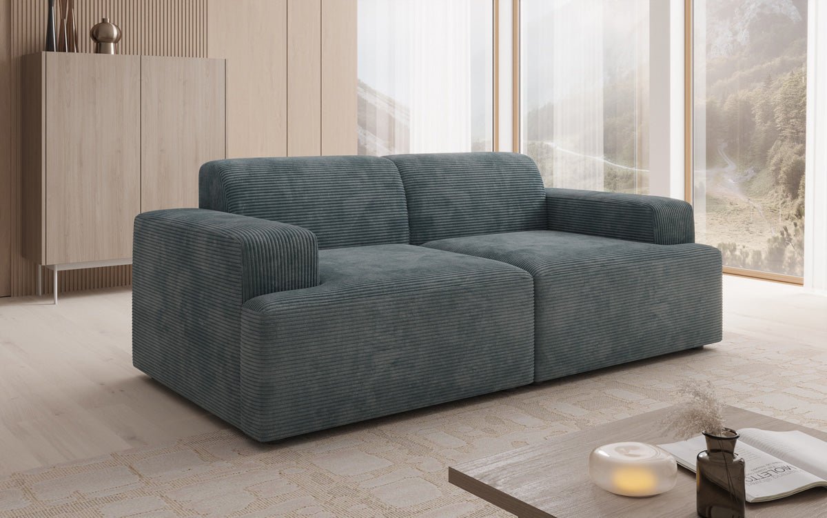 Designer 2 Sitzer Sofa Monza in Cord