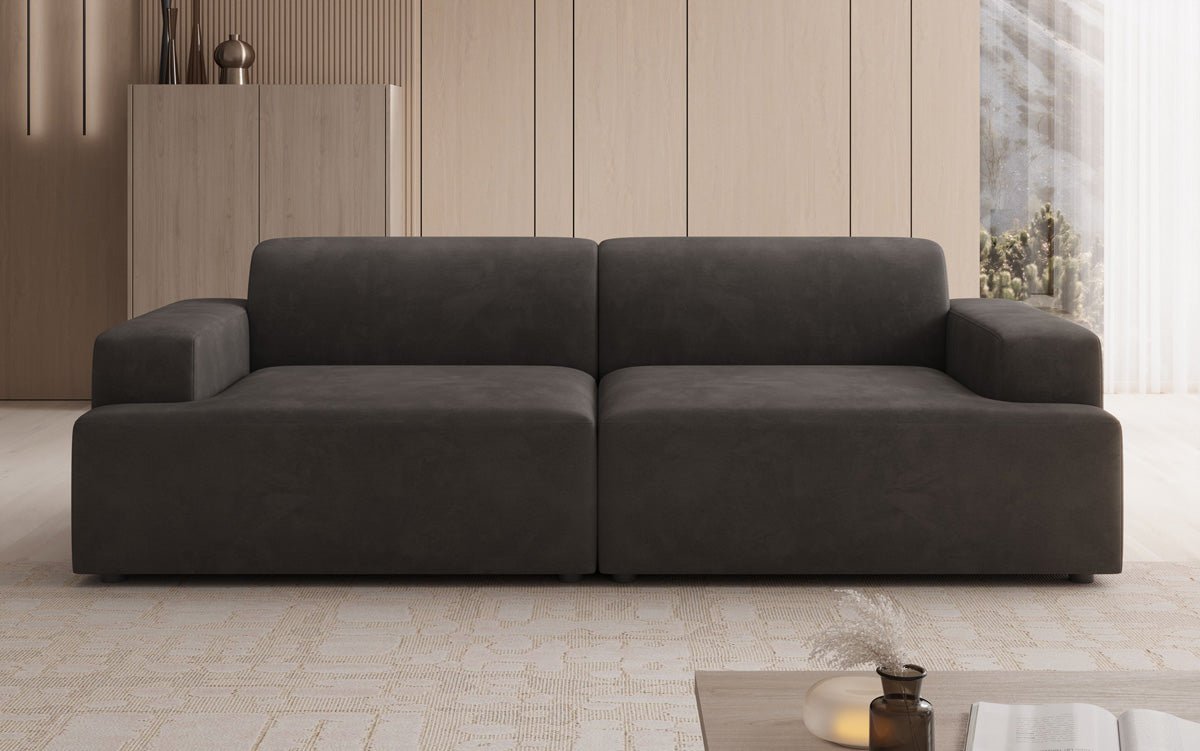 Designer 3 Sitzer Sofa Monza in Samt