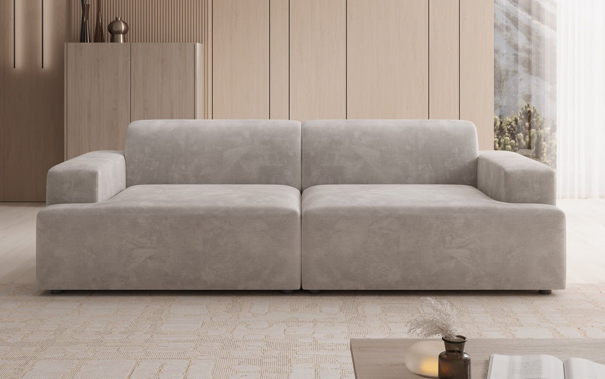 Designer 3 Sitzer Sofa Monza in Samt