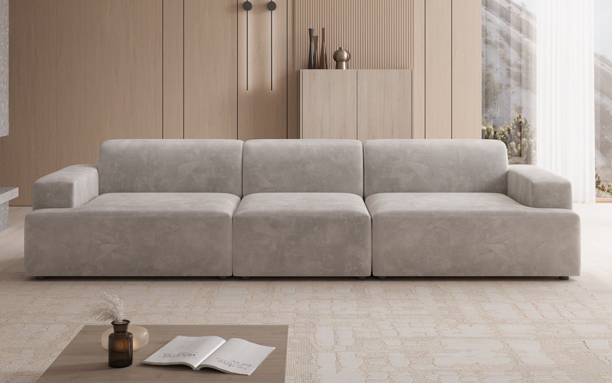 Designer Sofa Monza 3 Sitzer XXL in Samt