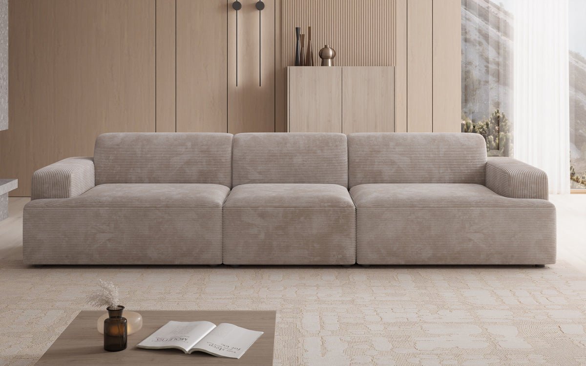 Designer Sofa Monza 3 Sitzer XXL in Cord