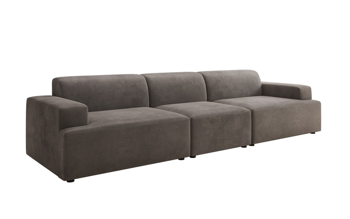 Designer Sofa Monza 3 Sitzer XXL in Samt