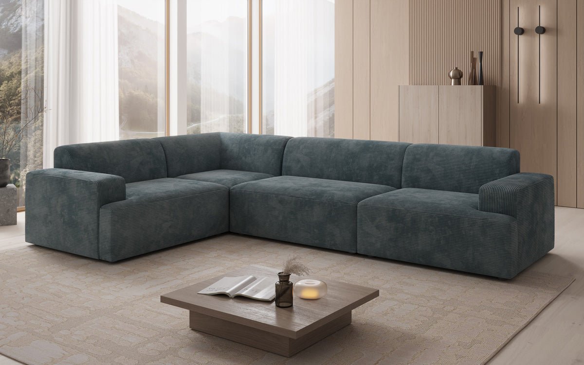 Designer Sofa Monza Wohnlandschaft L in Cord