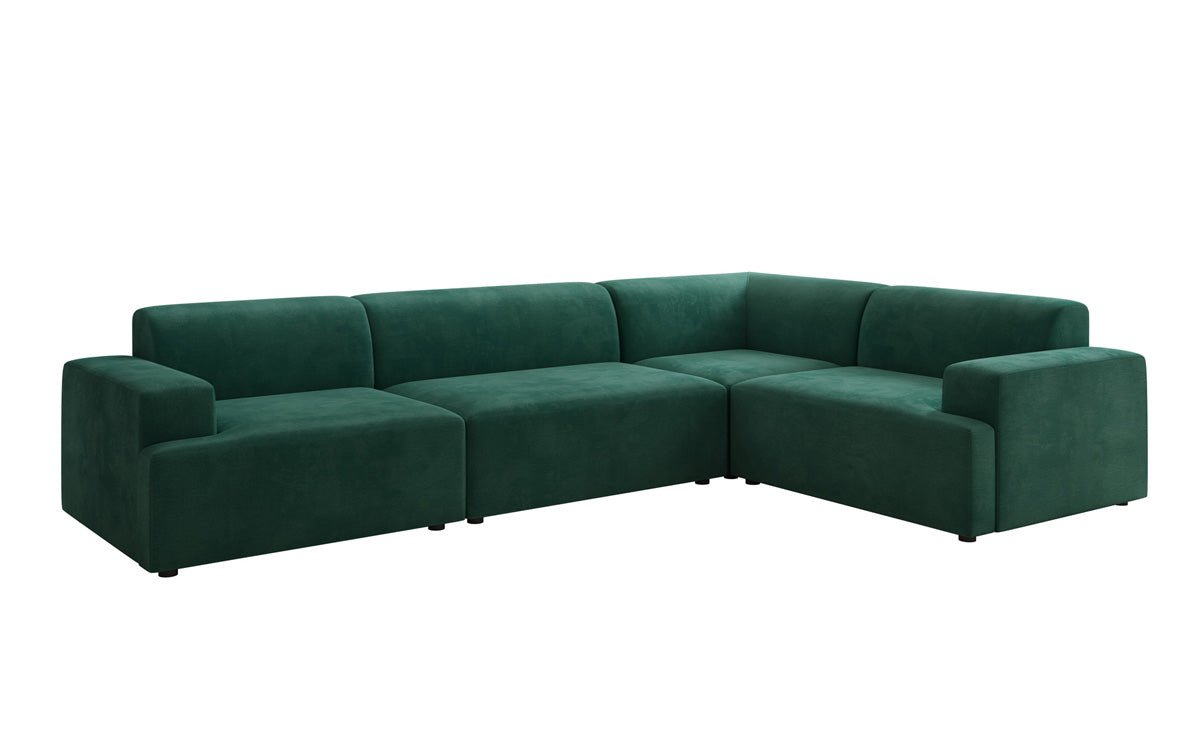 Designer Sofa Monza Wohnlandschaft L in Samt