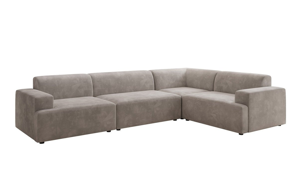 Designer Sofa Monza Wohnlandschaft L in Samt