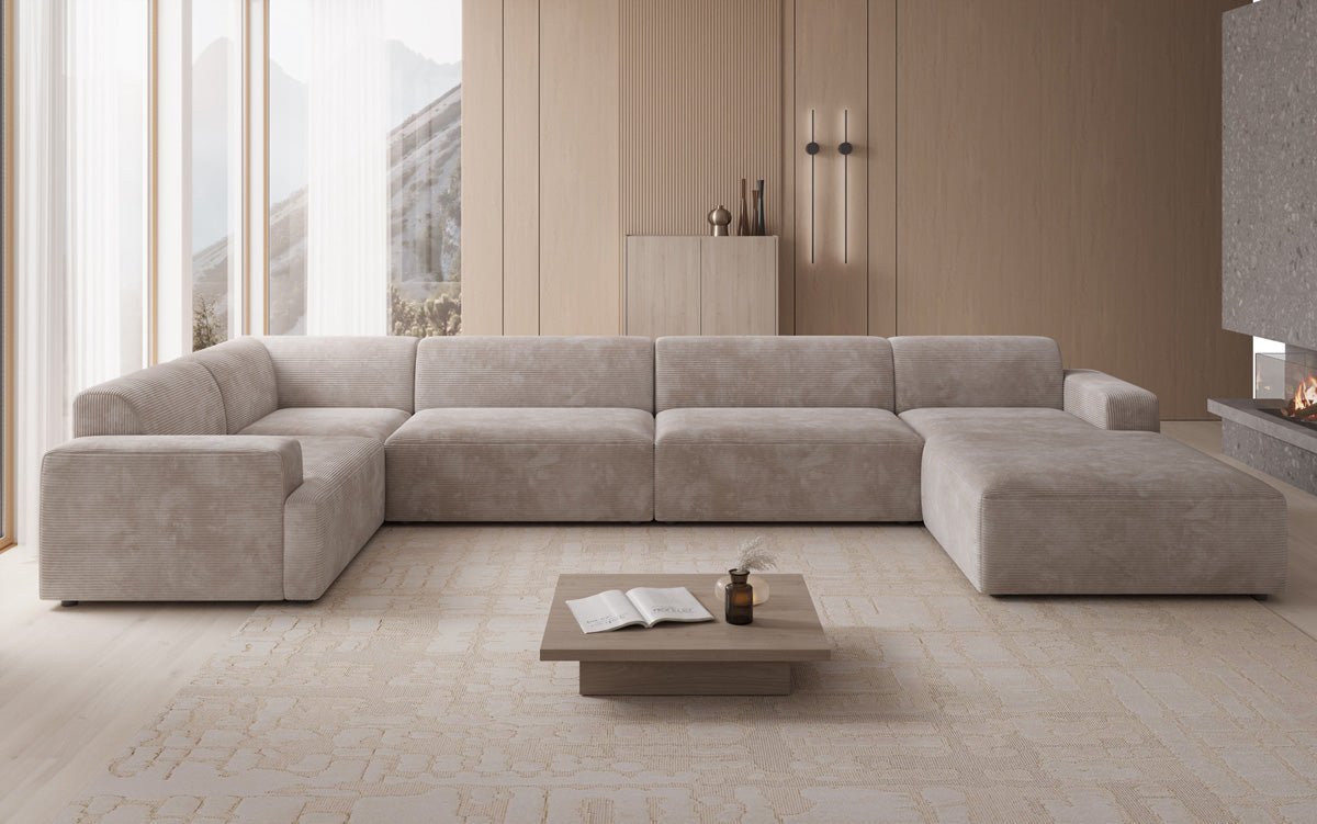 Designer Sofa Monza U XXL in Cord