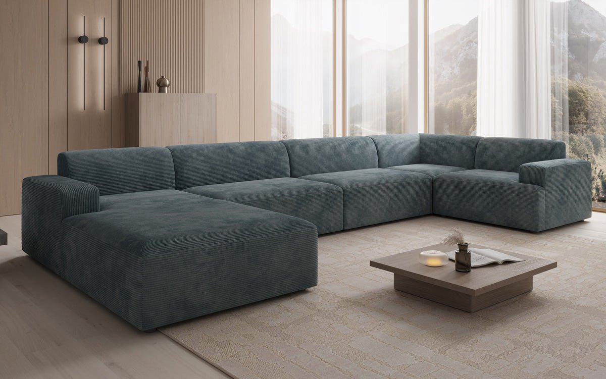 Designer Sofa Monza U XXL in Cord