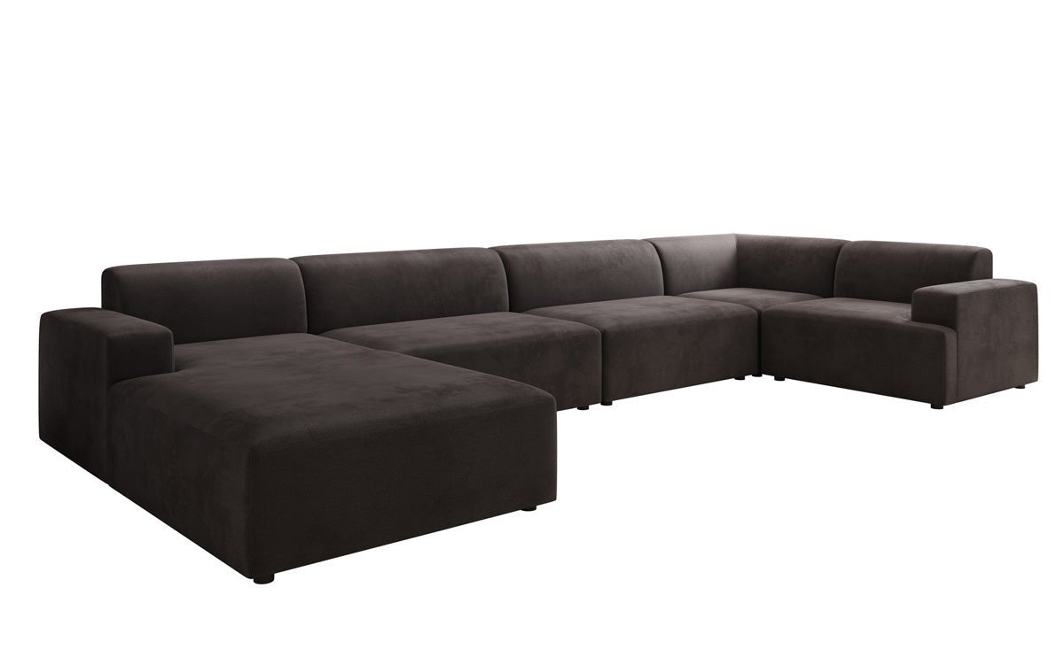 Designer Sofa Monza U XXL in Samt