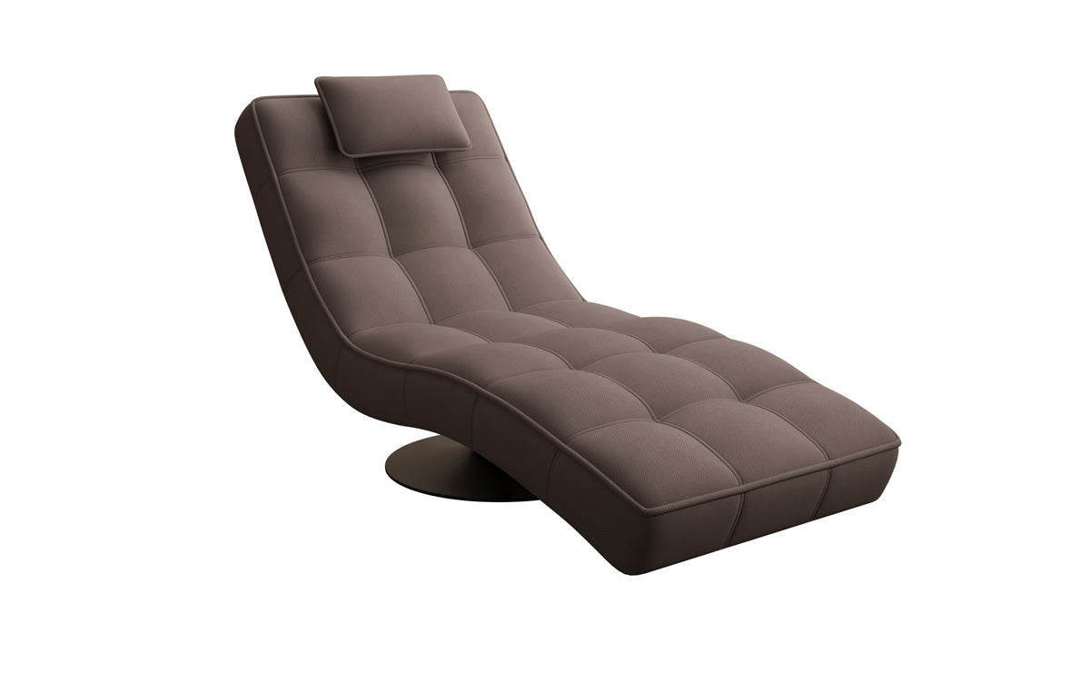 Designer Relax-Liege Livara Stoff mit Drehfunktion