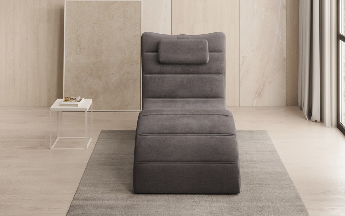 Designer Relax-Liege Leon in Samt