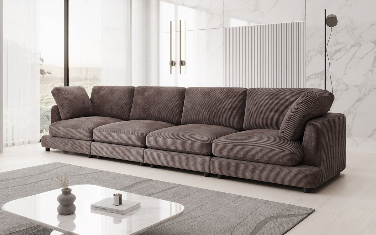 Designer 4 Sitzer Sofa Thalessa in Cord