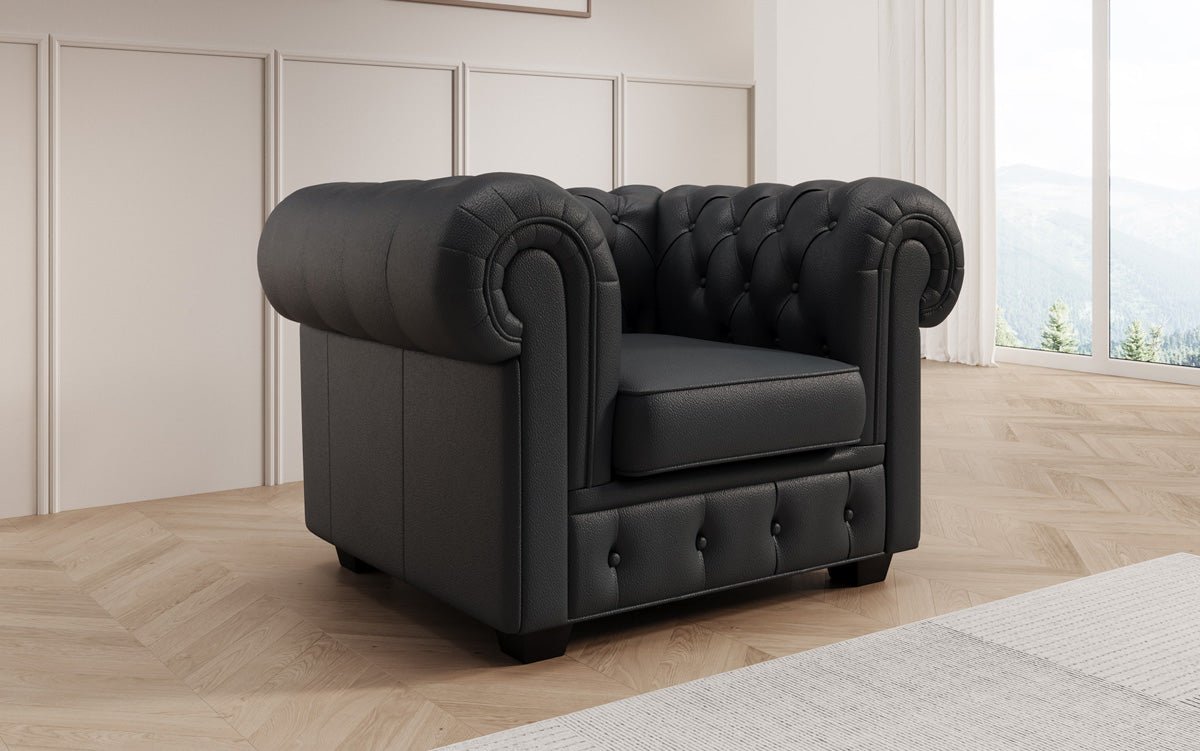 Chesterfield Royal 3+2+1 Sofa Set in Echtleder