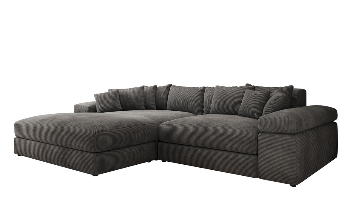Designer Sofa Bernardo mit breiter Ottomane in Cord