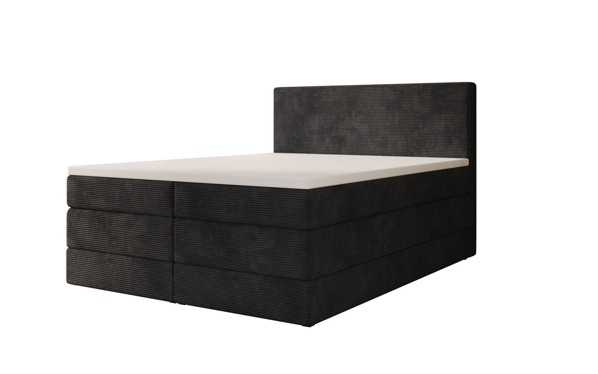 Boxspringbett Noren mit Stauraum in Cord