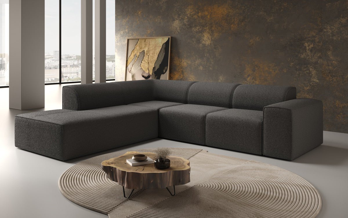 Designer Sofa Idiola L in Teddy Bouclé