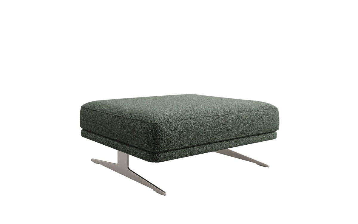 Beistellhocker Torino in Bouclé