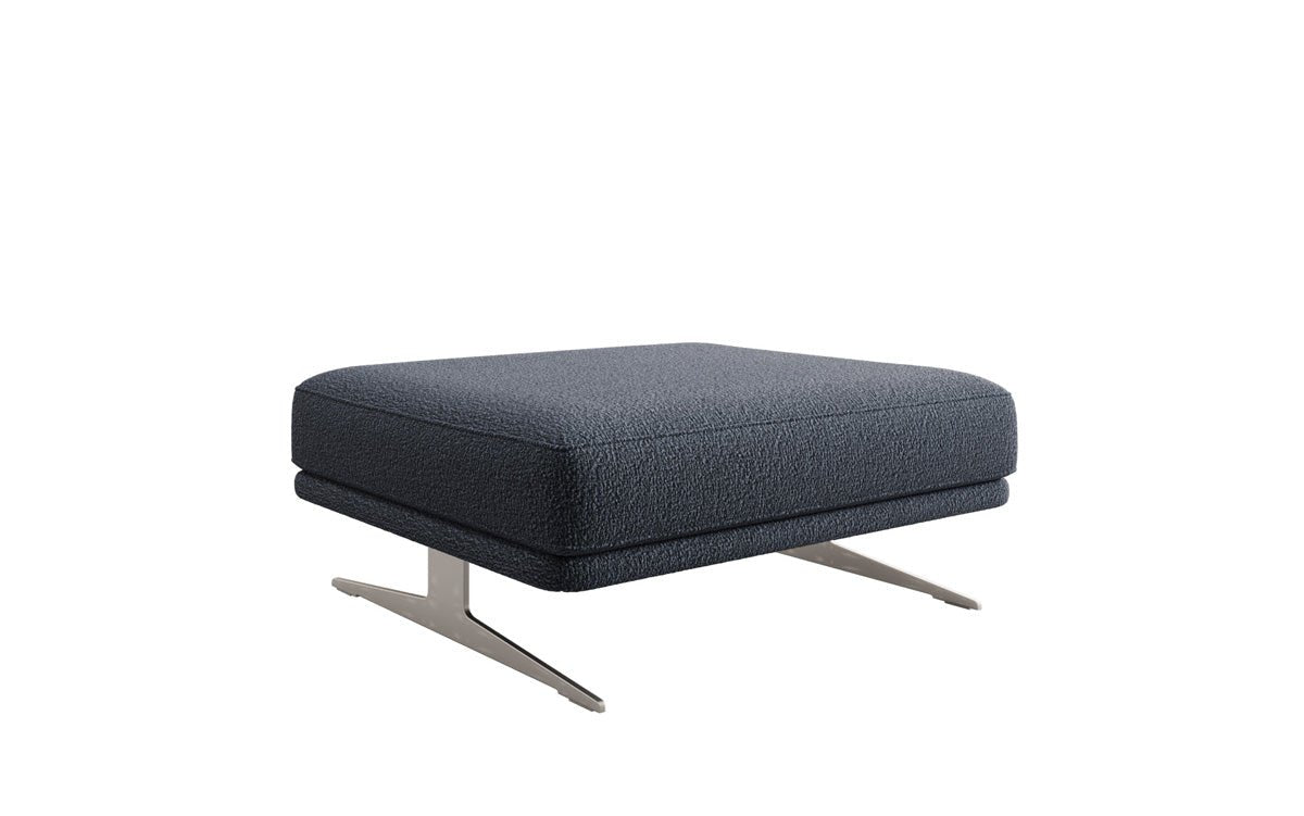 Beistellhocker Torino in Bouclé