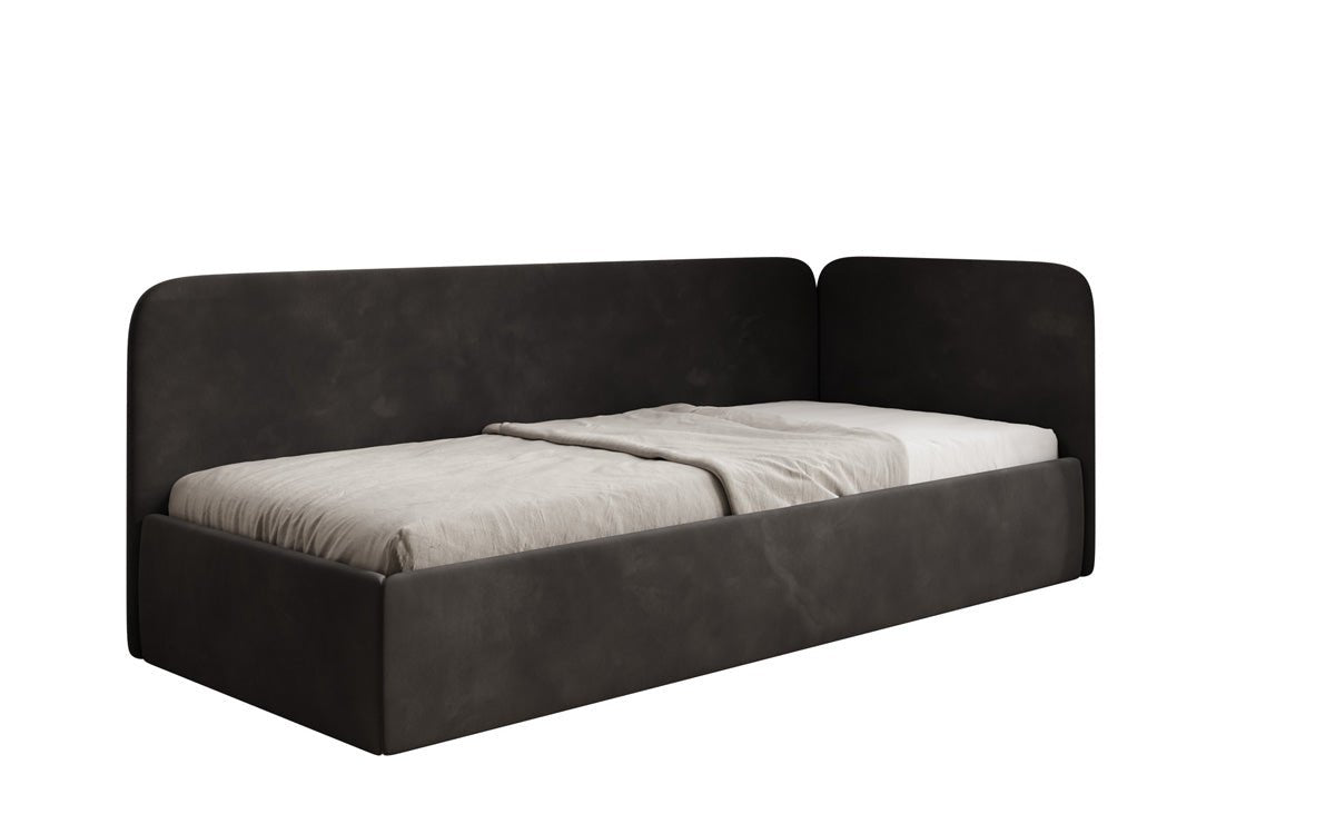 Designer Polsterbett/Gästebett/Sofa Cleo mit Stauraum