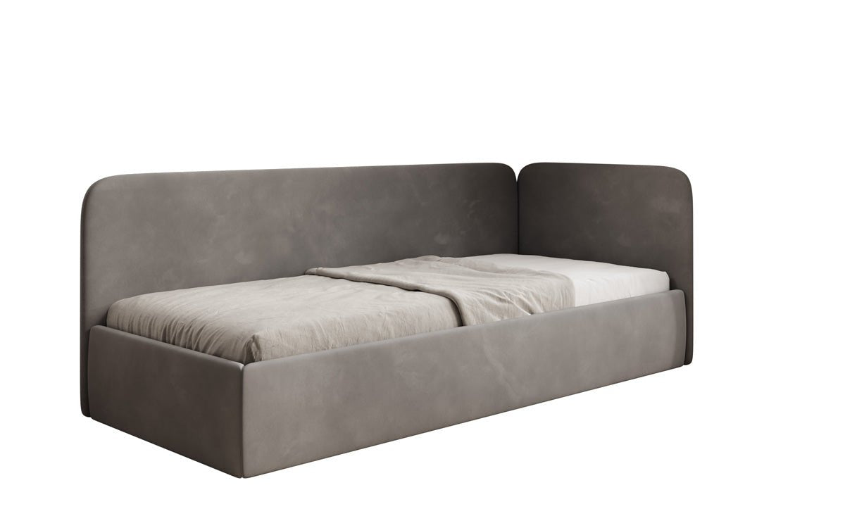 Designer Polsterbett/Gästebett/Sofa Cleo mit Stauraum