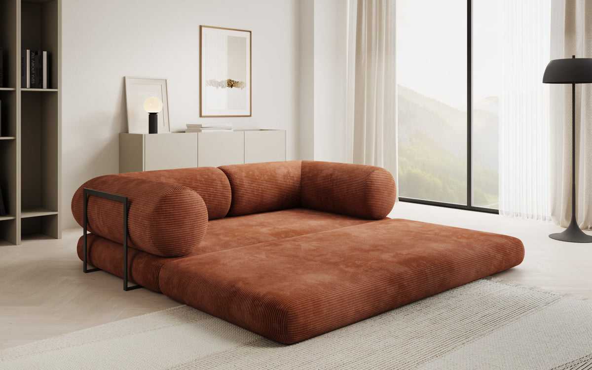 Designer Sofa Lazy Tube 3 Sitzer in Cord