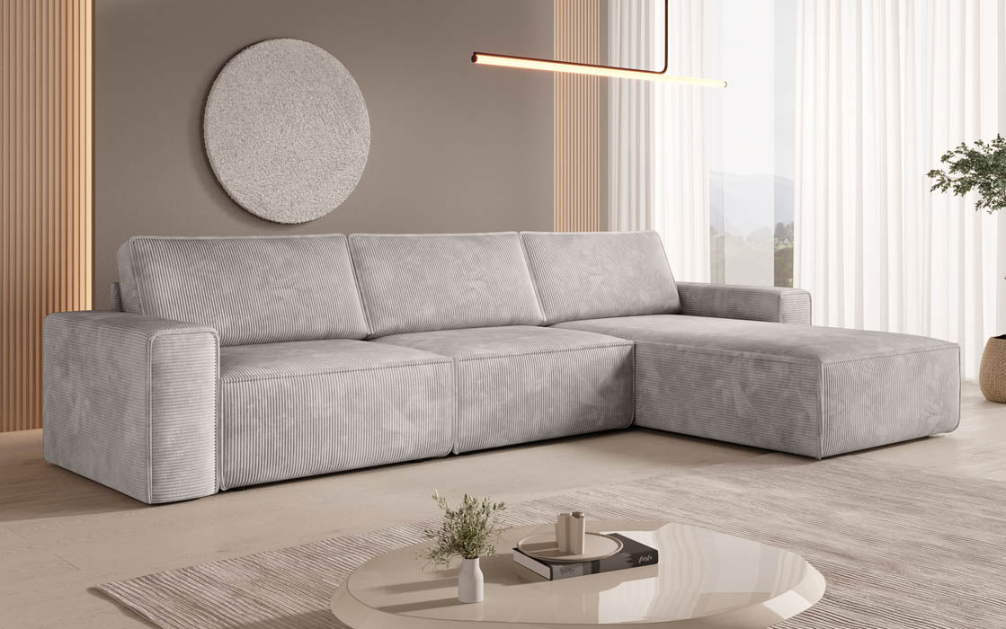 Modulares Ecksofa Yuma L aus Cord