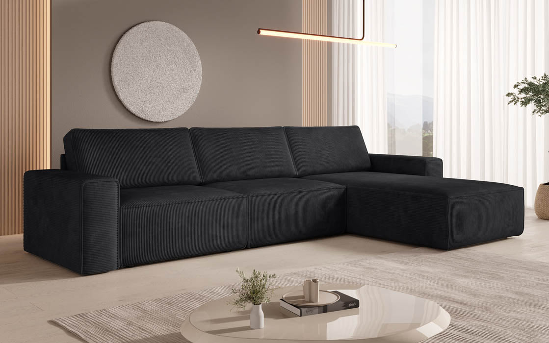 Modulares Ecksofa Yuma L aus Cord