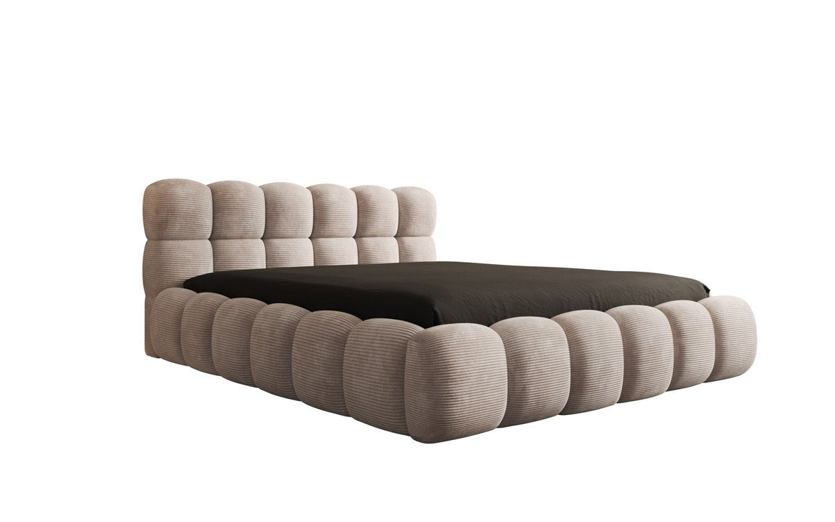 Designer Polsterbett Boston Cord mit Stauraum