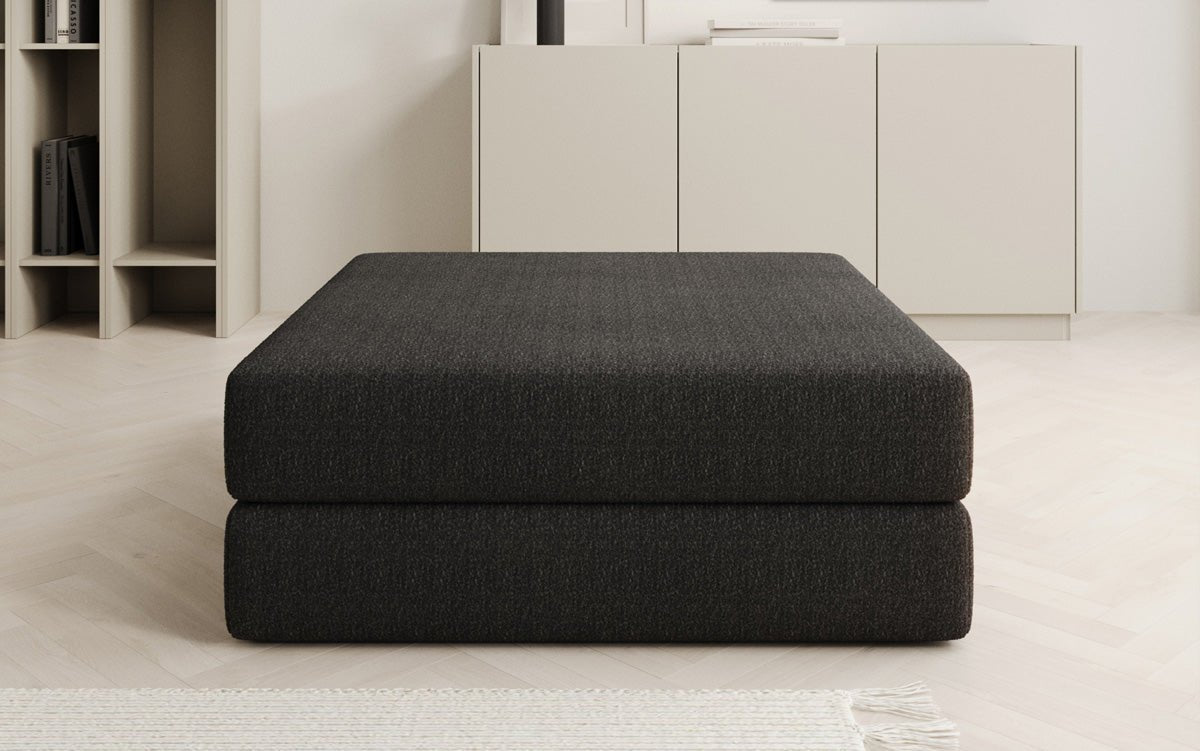 Beistellhocker Lazy in Bouclé