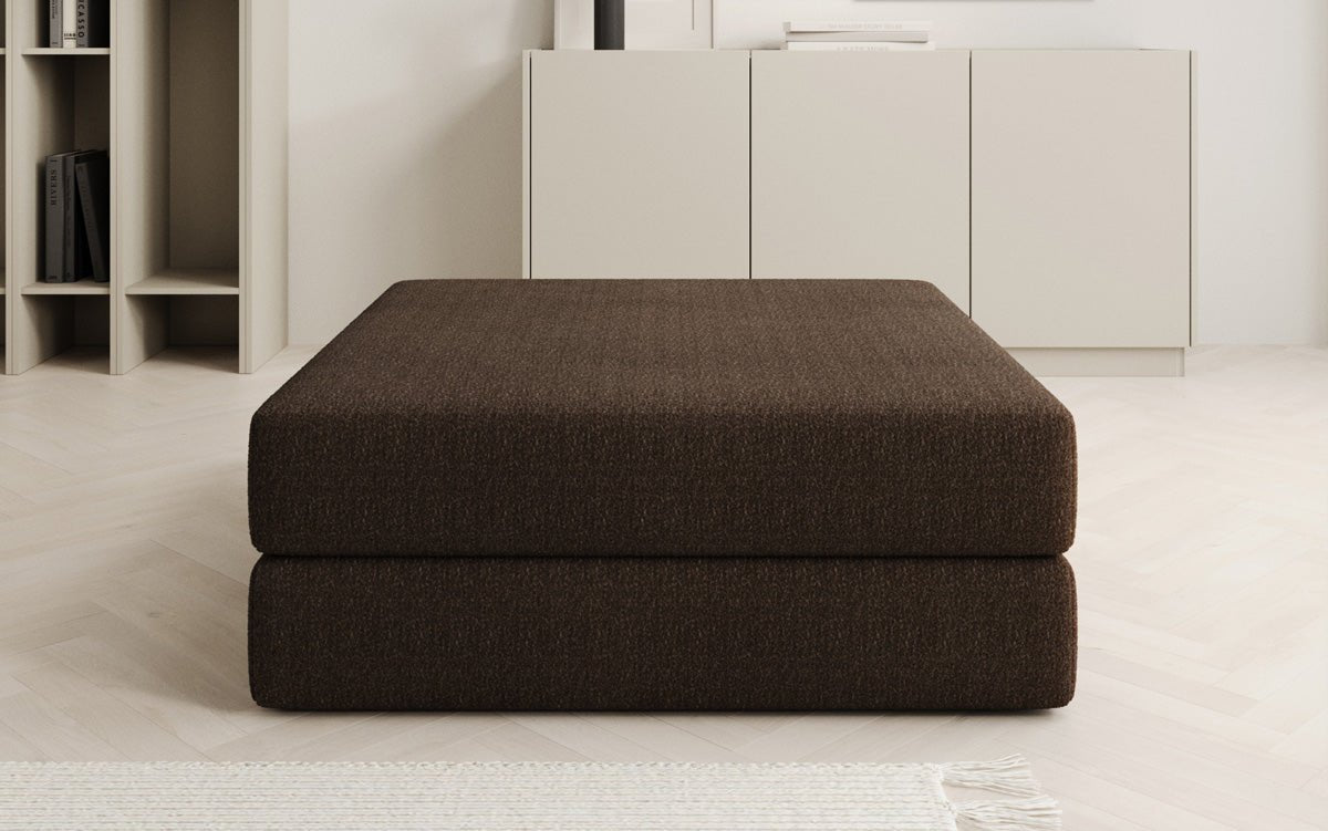 Beistellhocker Lazy in Bouclé