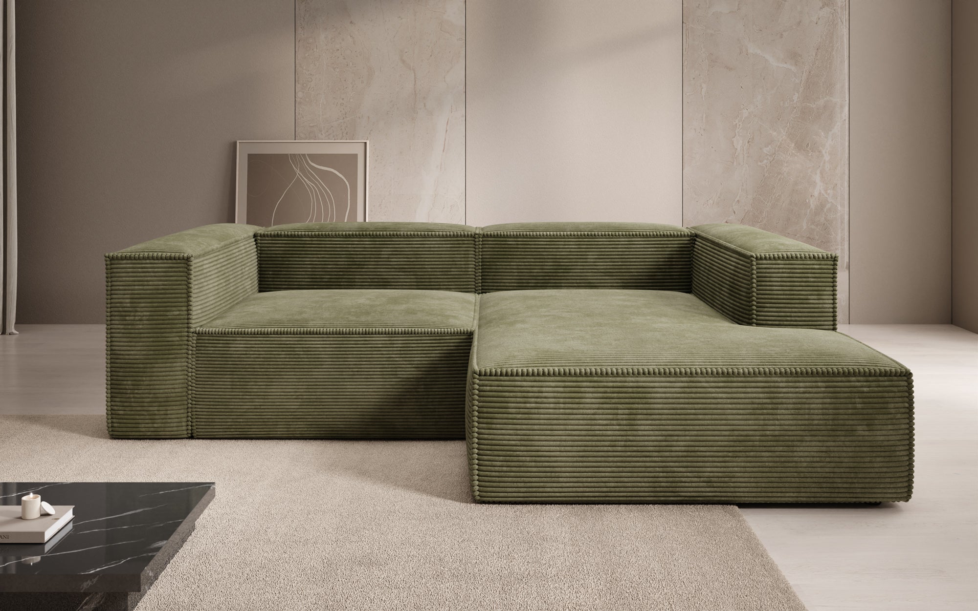Designer Sofa Lesley L Mini in Cord