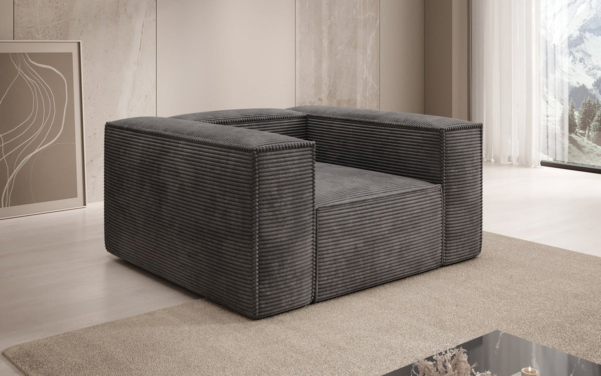 Designer Sofa-Sessel Lesley in Cord