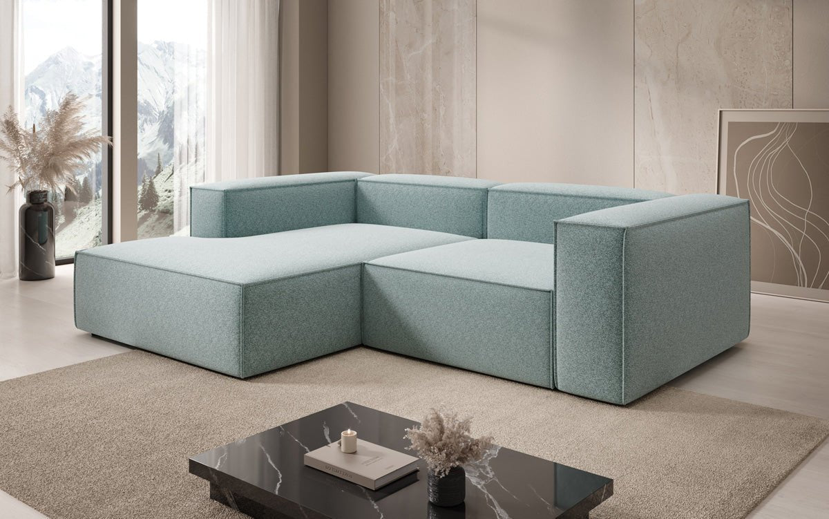 Designer Sofa Lesley L Mini in Strukturstoff